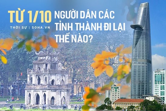 Các tỉnh thành quy định việc đi lại của người dân từ hôm nay 1/10 như thế nào?