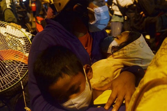 Người phụ nữ vừa trải qua cơn 