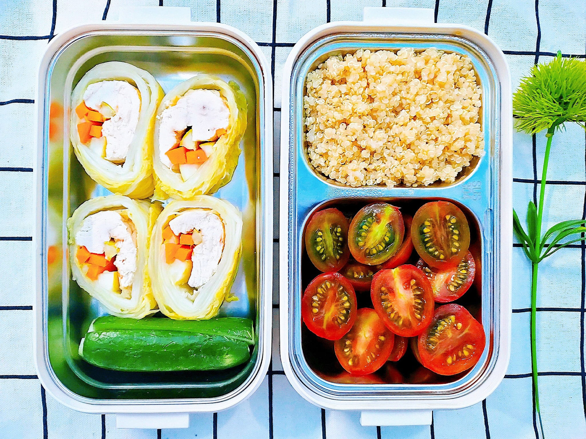 Phát thèm với cơm hộp mẹ 9X mang đi làm, rực rỡ như tranh còn bổ, rẻ-2