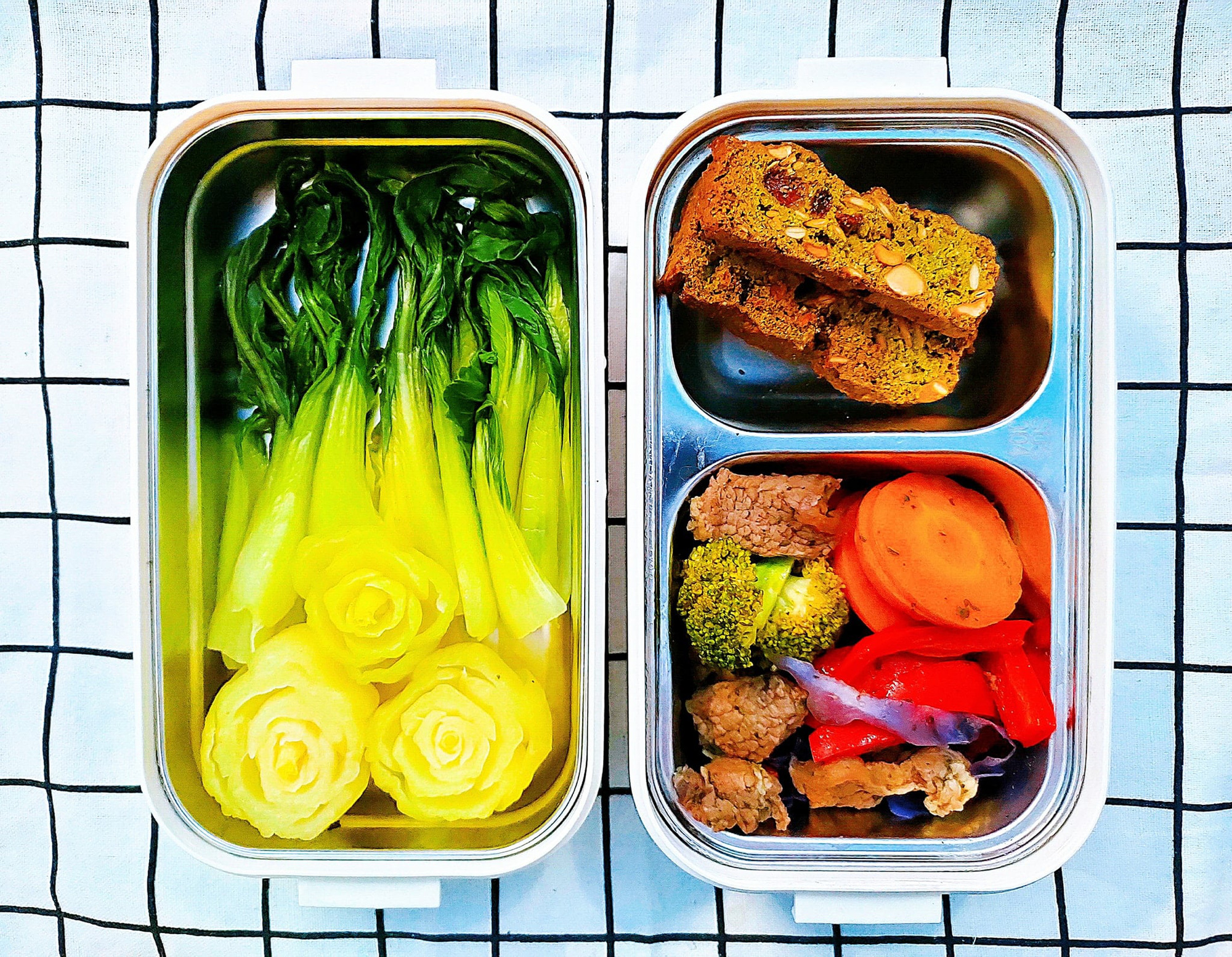 Phát thèm với cơm hộp mẹ 9X mang đi làm, rực rỡ như tranh còn bổ, rẻ-7