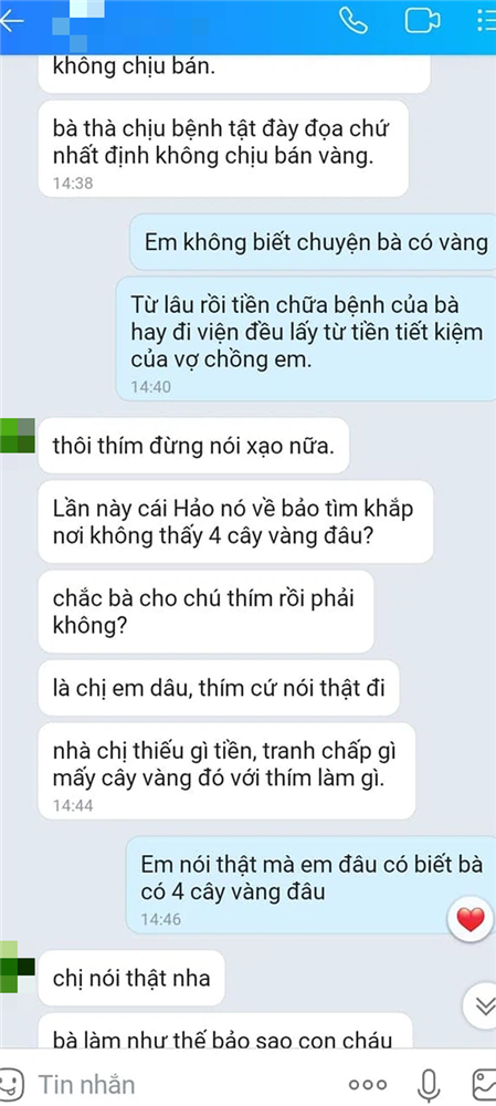 Lúc mẹ chồng bị bệnh nặng, chị dâu chưa chăm sóc được ngày nào mà suốt ngày hỏi chuyện tài sản khiến tôi điên đảo-9