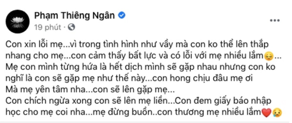 Con nuôi Phi Nhung: Con cảm thấy bất lực và có lỗi với mẹ nhiều lắm!-2