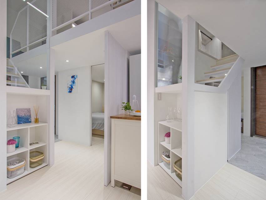 Thiết kế thông minh biến căn hộ nhỏ hẹp của 2 chị em thành tổ ấm xinh xắn, từ yếu điểm trở thành không gian độc đáo và tiện dụng-7