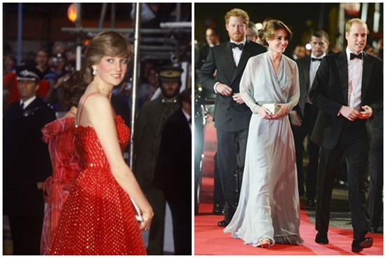 Loạt khoảnh khắc ấn tượng của các thành viên hoàng gia trên thảm đỏ, Công nương Diana và con dâu Kate 