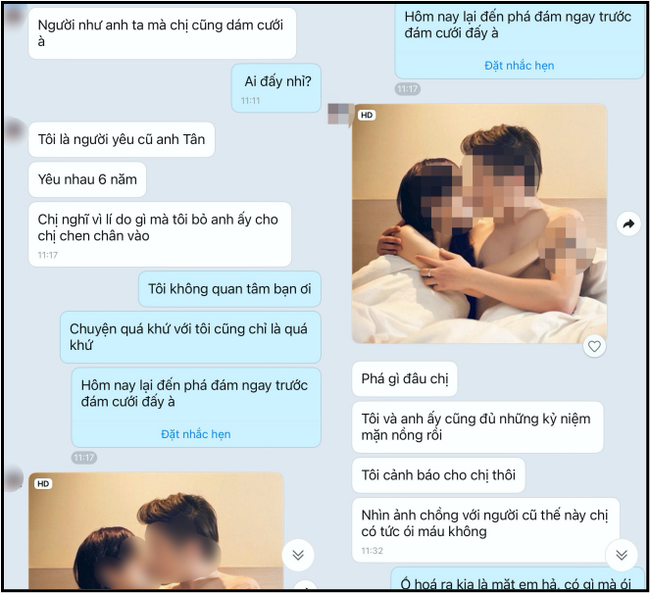 Trước ngày cưới thấy bị người yêu cũ của chồng gửi cảnh nóng” qua dọa dẫm, cô dâu chốt hạ” bằng vài câu khiến ả ta cứng họng!-3