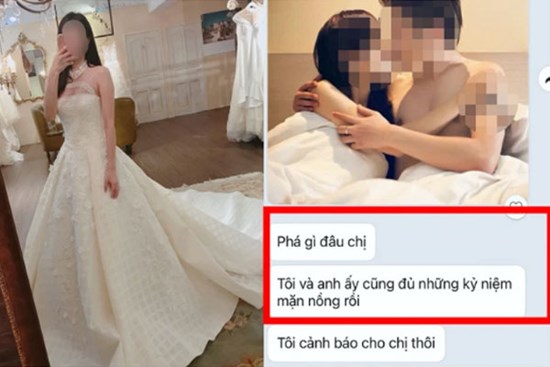 Trước ngày cưới thấy bị người yêu cũ của chồng gửi “cảnh nóng” qua dọa dẫm, cô dâu “chốt hạ” bằng vài câu khiến ả ta cứng họng!