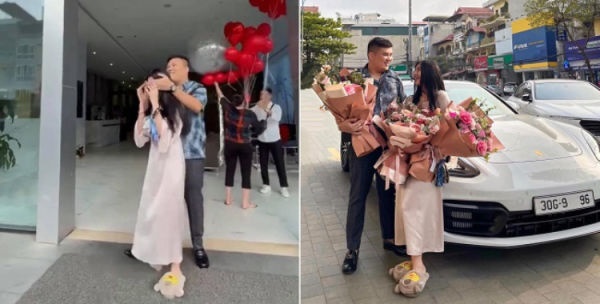 Nghi vấn siêu xe Porsche liên quan đường dây đánh bạc khủng ở Hà Nội là quà cưới được một hot girl khoe lên mạng tháng 4/2021-3