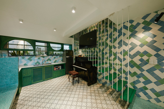 Nhà xanh lá 34m2 lọt thỏm giữa những công trình cao tầng nhưng vẫn nổi nhất khu nhờ loạt điểm nhấn độc nhất vô nhị-13