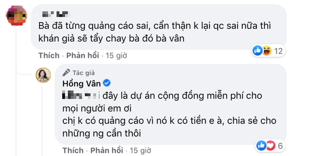 Bị nghi tiếp tục nhận quảng cáo sản phẩm kém chất lượng để kiếm tiền, NS Hồng Vân lên tiếng làm rõ-3