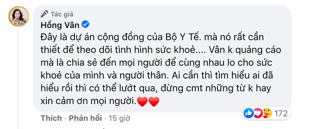 Bị nghi tiếp tục nhận quảng cáo sản phẩm kém chất lượng để kiếm tiền, NS Hồng Vân lên tiếng làm rõ-2