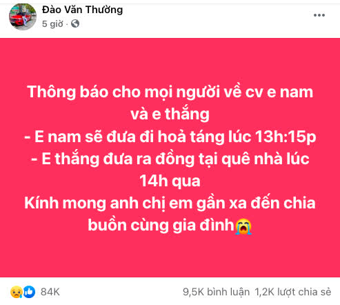 Vụ tai nạn xe con khiến nhóm Youtuber thương vong: Chính quyền thông tin chính thức, gia đình thông báo về tang lễ-2