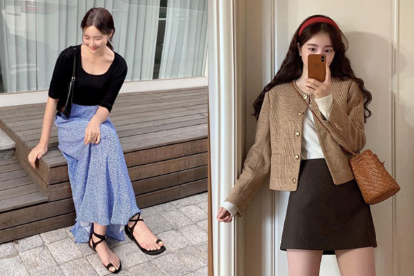 Trời lạnh nhưng sao Hàn vẫn diện chân váy ngắn ầm ầm là vì họ biết cách mix đủ ấm, chuẩn đẹp-15