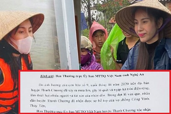 Chính quyền Nghệ An lên tiếng việc Thủy Tiên trao tiền cứu trợ: 