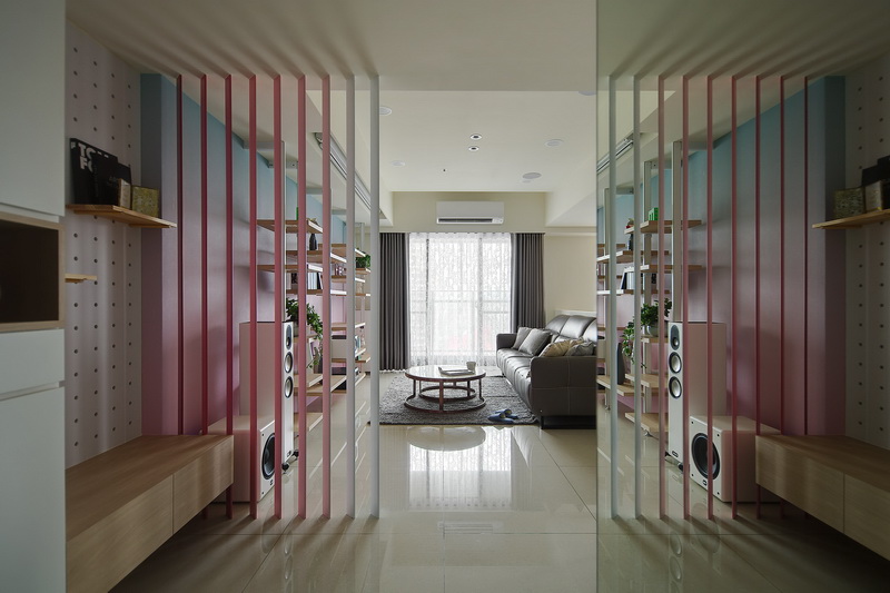 Căn hộ đáng yêu với những mảng màu gradient đặc sắc, độc lạ mà tinh tế-4