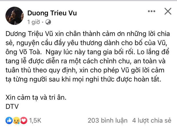 Cáo phó bố ruột NS Hoài Linh: Gia đình miễn thăm viếng và phúng điếu, có chi tiết làm rõ tin đồn nam danh hài về Mỹ?-3
