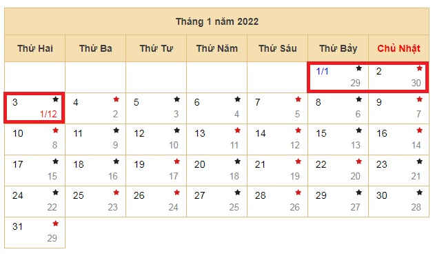 Tết Dương lịch 2022 được nghỉ mấy ngày?-1