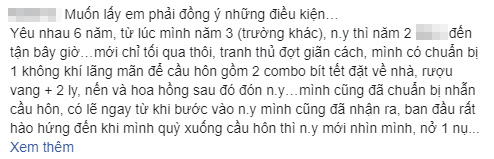 Bày biện lãng mạn để cầu hôn, người yêu 6 năm hào hứng mỉm cười nhưng những gì em nói làm tôi choáng váng-1