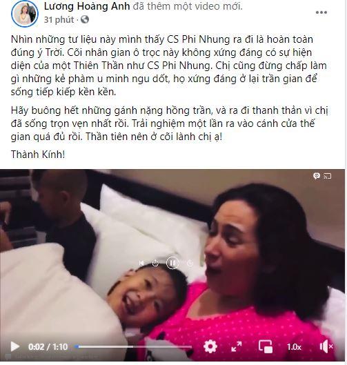 Vợ cũ diễn viên Huy Khánh chia sẻ clip cố NS Phi Nhung bên các con với những lời xúc động và gọi ai đó là ngu dốt, kền kền-1