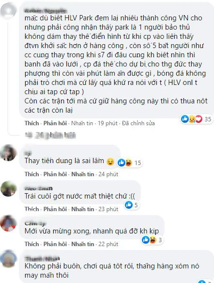 Dân mạng quay xe chỉ trích thậm tệ HLV Park Hang-seo và cầu thủ trẻ Thanh Bình, tấn công Facebook Tấn Trường-3
