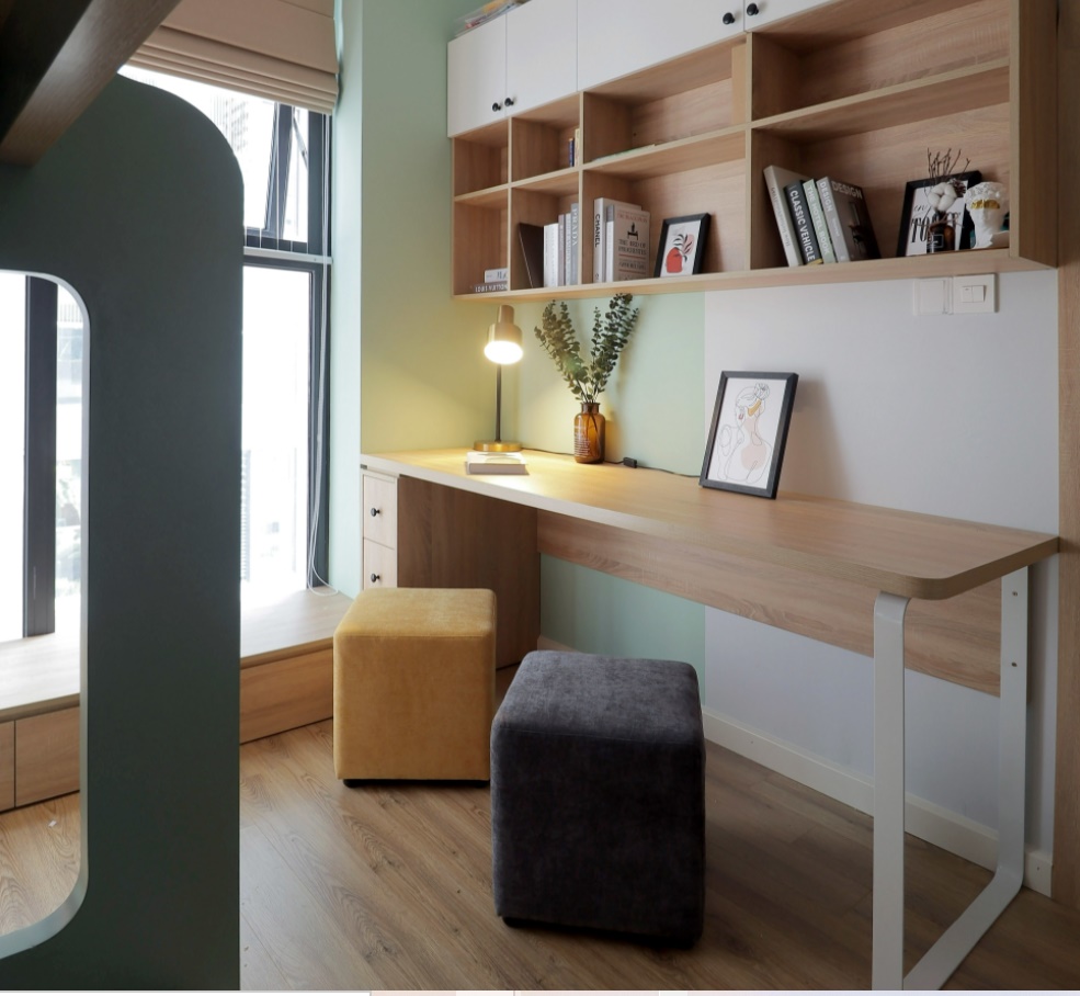 Gia chủ quanh năm thư thái nhờ thiết kế căn hộ Vintage màu xanh mint-6