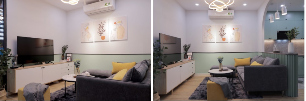 Gia chủ quanh năm thư thái nhờ thiết kế căn hộ Vintage màu xanh mint-2