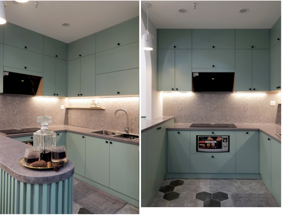 Gia chủ quanh năm thư thái nhờ thiết kế căn hộ Vintage màu xanh mint-4