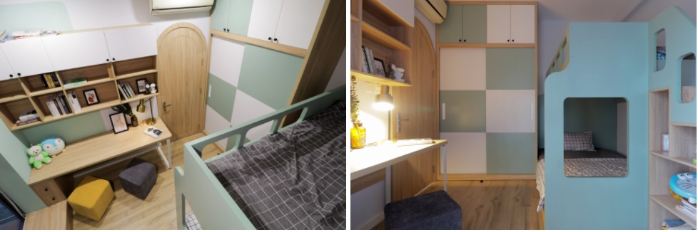 Gia chủ quanh năm thư thái nhờ thiết kế căn hộ Vintage màu xanh mint-7