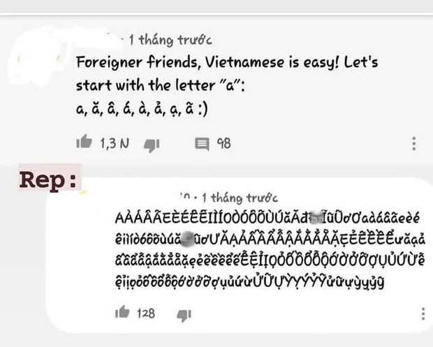 Người nước ngoài chê tiếng Việt dễ lắm, chỉ cần thêm dấu cho chữ a là xong, ai ngờ bị phản dame mạnh thế này-1