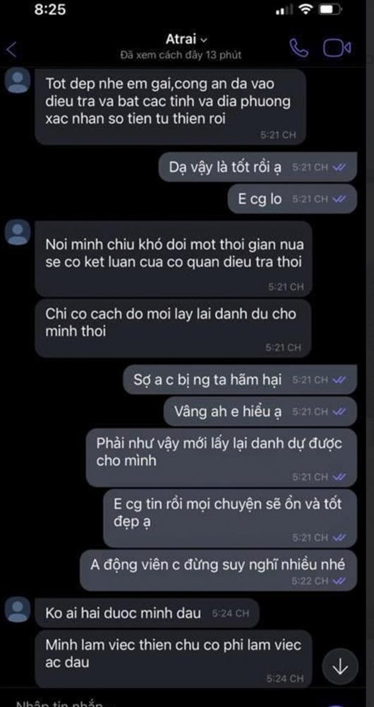 Em gái tung tin nhắn Công Vinh thể hiện thái độ giữa lúc rầm rộ vụ bị tố cáo, nội dung có gì mà xoá nhanh như chớp?-2