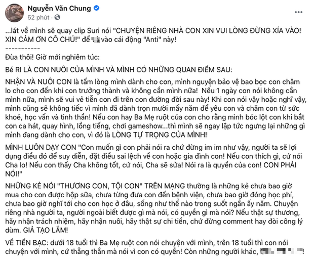 NS Nguyễn Văn Chung bị tố quỵt 70 triệu tiền thưởng và cát-xê của con gái nuôi, chính chủ bức xúc lên tiếng-2