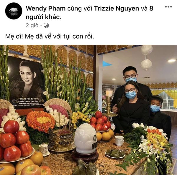 Con gái Phi Nhung lặng người trong ngày đón mẹ trở về: Mẹ ơi! Mẹ đã về với tụi con rồi-1