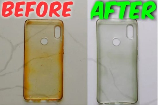 Ốp điện thoại ố vàng đến mấy cũng sạch bóng trong tích tắc chỉ với một giọt nước này