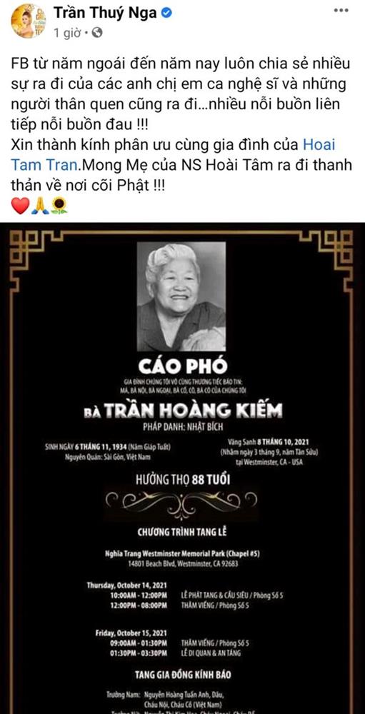 Chia buồn với đồng nghiệp nhưng bị netizen tràn vào đòi tiền, doạ táng vỡ mặt, Thuý Nga phản ứng thế nào?-1