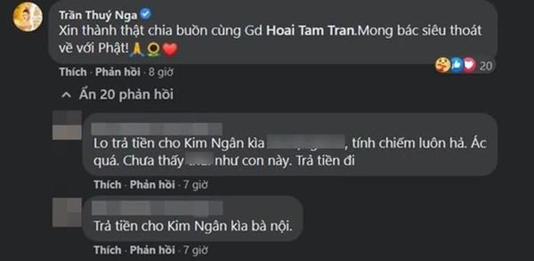 Chia buồn với đồng nghiệp nhưng bị netizen tràn vào đòi tiền, doạ táng vỡ mặt, Thuý Nga phản ứng thế nào?-2