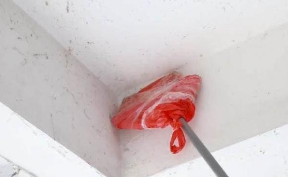 Mạng nhện trên trần nhà rất bám bụi, bạn không cần phải dùng thang để leo lên quét. Đây là một mẹo đơn giản để làm sạch bụi và mạng nhện-4