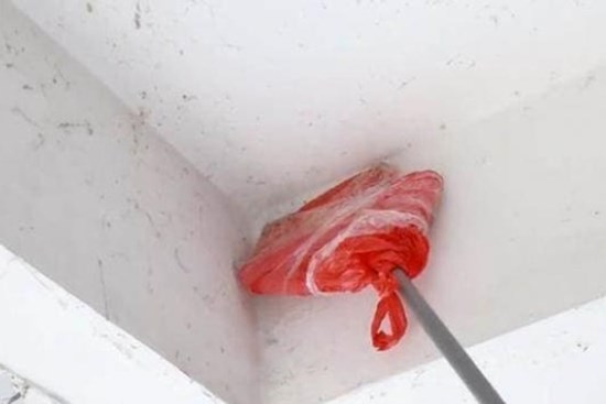 Mạng nhện trên trần nhà rất bám bụi, bạn không cần phải dùng thang để leo lên quét. Đây là một mẹo đơn giản để làm sạch bụi và mạng nhện