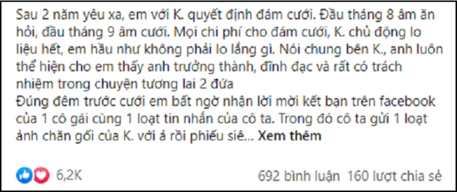 Sát cưới bất ngờ nhận được lời nhắn rút sớm còn kịp, ngờ đâu cô dâu lại có màn về số dứt khoát làm kẻ thứ 3 sững sờ-1