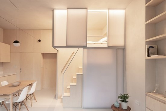 Căn hộ nhỏ 29m2 nhờ phòng ngủ kiểu kén mà như rộng gấp đôi, trông sang xịn với tiện nghi đầy đủ