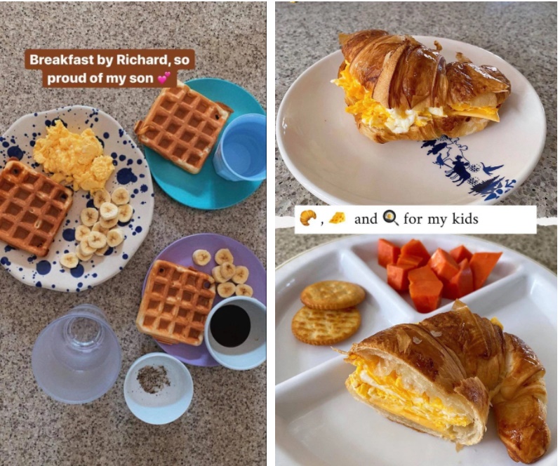 Hà Tăng làm bữa brunch cho cả nhà, là món gì mà ai cũng khen-3