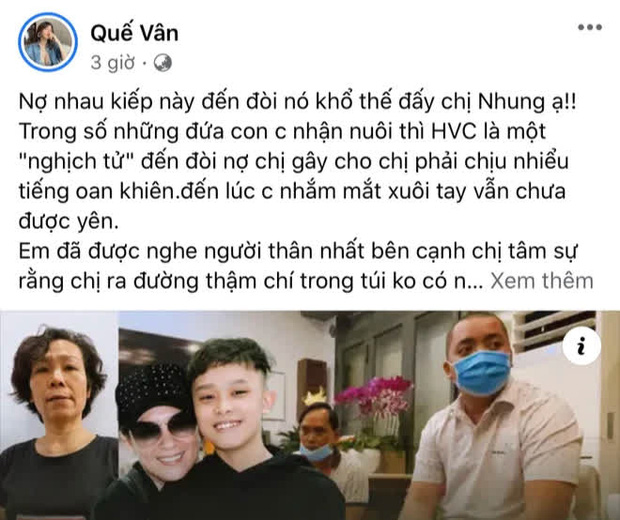 Quế Vân gây sốc khi phát ngôn: Hồ Văn Cường là nghịch tử, mẹ tâm như nào con sẽ như vậy-1