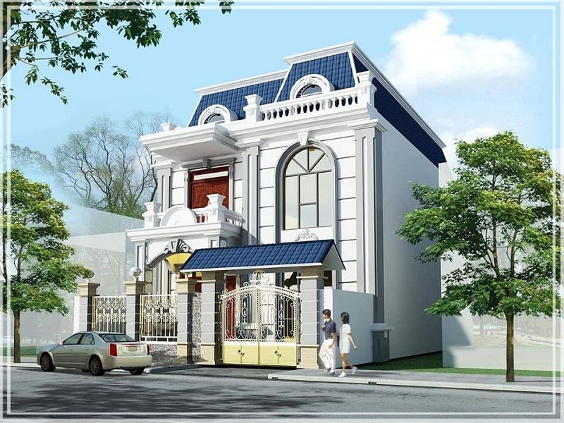 Mẫu nhà mái thái 2 tầng vừa tiền đang được xây dựng nhiều-6