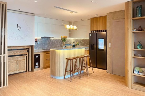 Dân mạng khen hết lời căn bếp có hệ thống tủ 