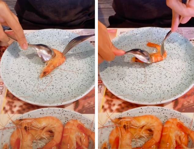 Cách bóc vỏ tôm chín không bị nóng và dây bẩn, còn được khen là khéo léo, duyên dáng khi đi ăn cỗ-3