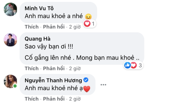 Một nam ca sĩ phải nhập viện phẫu thuật, Quang Hà, Phương Oanh và dàn sao vô cùng lo lắng-3