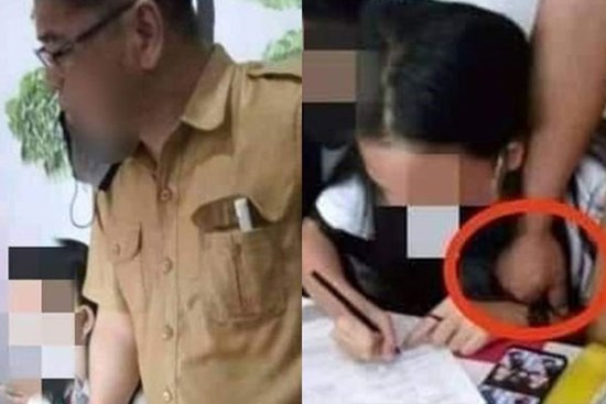 Giữa ban ngày ban mặt, gã thầy giáo luồn tay giở trò đồi bại với nữ sinh và lời biện hộ đưa ra gây căm phẫn