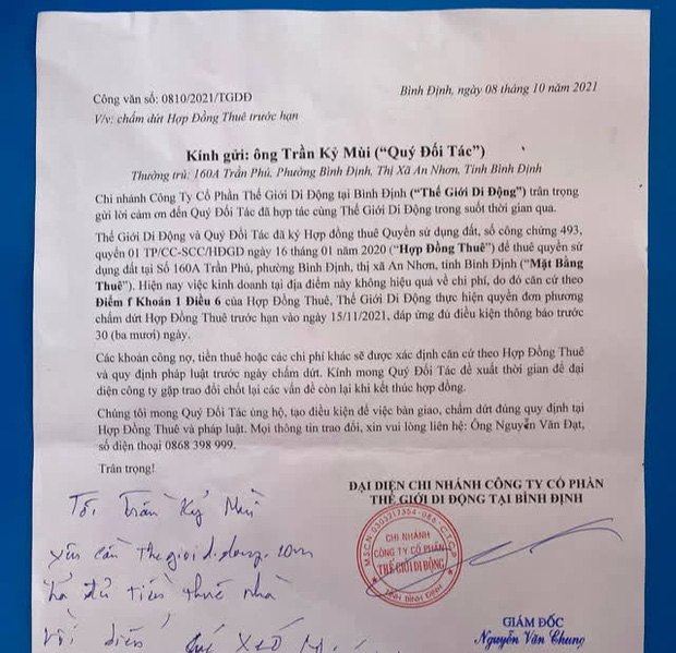 Không được miễn giảm tiền thuê, Thế giới Di động lập tức chấm dứt hợp đồng thuê mặt bằng, chủ nhà tuyên bố 1 đồng cũng phải trả đủ!-1