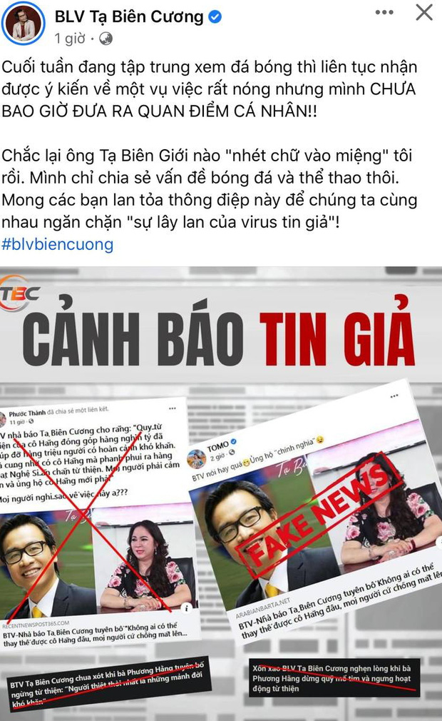 Tràn lan phát ngôn không ai có thể thay thế cô Phương Hằng, BLV Tạ Biên Cương đanh thép khẳng định 1 câu làm rõ sự tình-2
