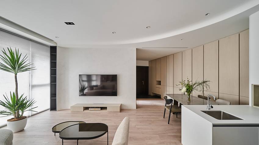 Căn hộ hình vòng cung mềm mại và độc đáo, đem đến không gian nghỉ dưỡng tuyệt vời, tiếp năng lượng sống cho gia chủ-18