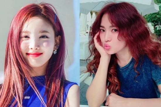 Sao Hàn nhuộm tóc đỏ: Nayeon (TWICE) đẹp xuất sắc, Song Hye Kyo nhìn không hợp lắm