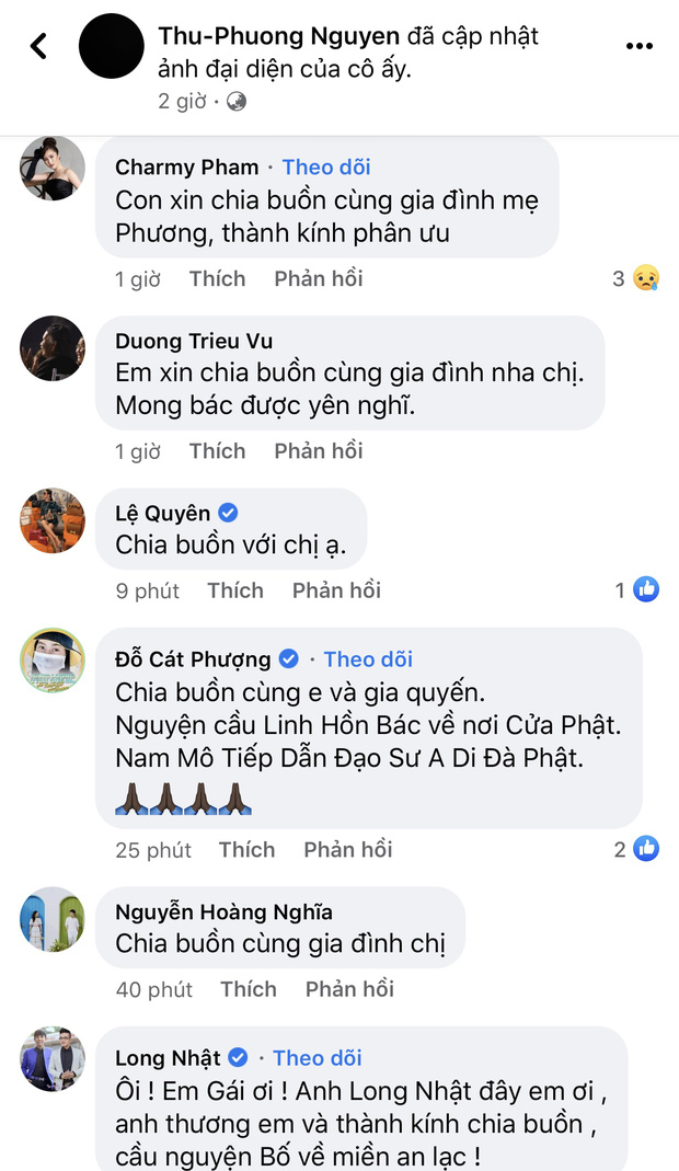 Bố ca sĩ Thu Phương đột ngột qua đời, Lệ Quyên, Lam Trường cùng dàn sao Việt gửi lời chia buồn-3